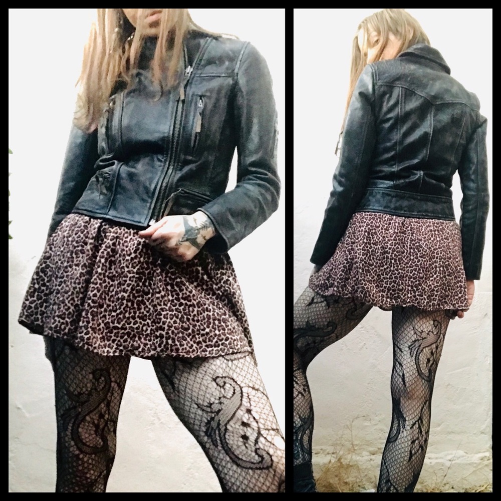 ALL SAINTS Leather Motorcycle Jacket! - Picture 2 of 8